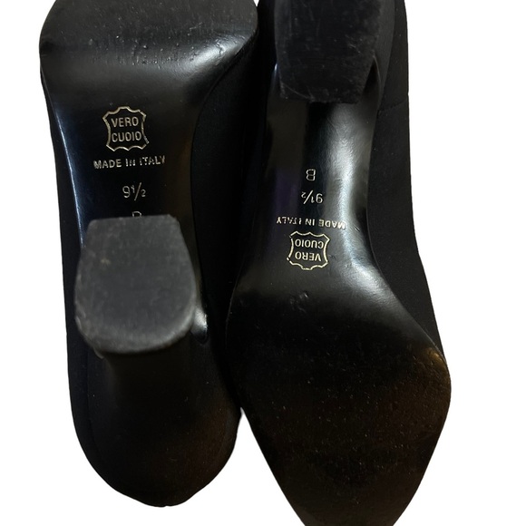 DKNY Vero Cuoio 9 1/2 B women’s black stretchy fabric Italian pumps - Picture 10 of 10